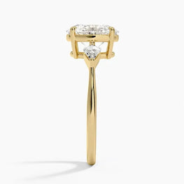 Classic Moissanite Three Stone Ring