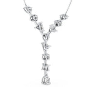 6.49 Ct Womens gold necklace with delicate chain and pendant