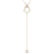 1.17 Ct Dainty gold cross necklace with small cross pendant.