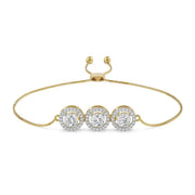 Diamond Cartier bracelet featuring signature design and gold finish.