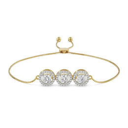 Diamond Cartier bracelet featuring signature design and gold finish.