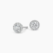 3.67 Ct Round Cut White Gold Diamond  Earrings For Unique Jewerly.