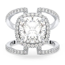 Statement Ring Cushion Moissanite Ring For Party Look
