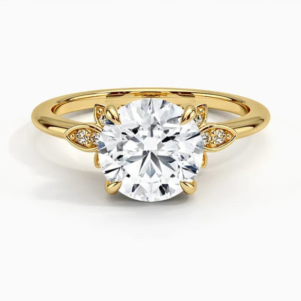 Elegant Moissanite Solitaire Personalized Ring