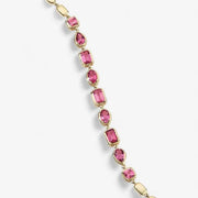 Swarovski tennis bracelet with shimmering white crystals in silver tone.