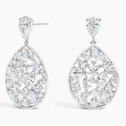 3.84 Ct White Gold Diamond Mix Shape Diamond Earrings For Unique 
