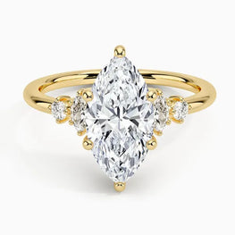 Modern Moissanite Solitaire Ring