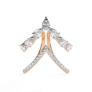 3.98 Ct pear & round diamond  Women Unique Anniversary Ring.