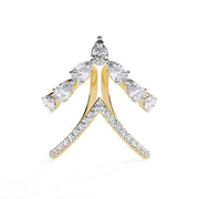 3.98 Ct pear & round diamond  Women Unique Anniversary Ring . 