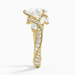 Twisted Moissanite Engagement Ring For Royal Look