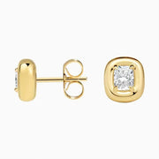 2.55 Ct Cushion Cut Diamond Gold Plated Earrings For jewerly 