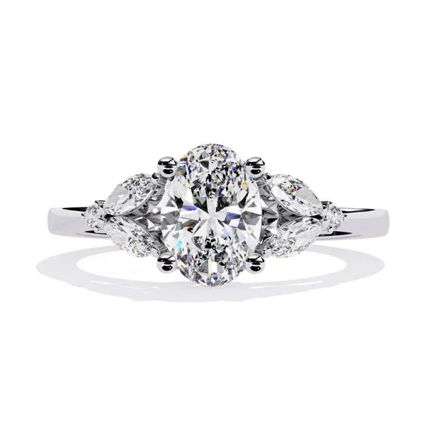 Elegant Moissanite Proposal Ring