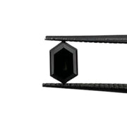 0.72 Ct black hexagonal cut diamond, wedding ring, diamond, raw diamonds, rough diamonds, gia certified diamonds, black diamond