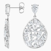 3.84 Ct White Gold Diamond Mix Shape Diamond Earrings For Unique 