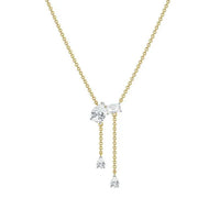 4.38 Ct Pandora initial necklace with alphabet charm pendant.