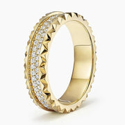 Lab Grown Diamond Eternity Ring (0.64 ct. tw.) in 14K Yellow Gold Wedding Band Ring