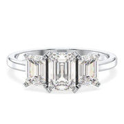 3.14 Emerald Cut Diamond Unique wedding rings and wedding marriage ring styles - 