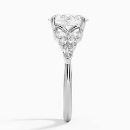 Modern Moissanite Engagement Ring