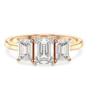 3.14 Emerald Cut Diamond Unique wedding rings and wedding marriage ring styles - 