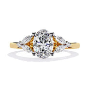 3.94 Oval Cut Diamond Women Special  anniversary ring with birthstone