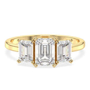 3.14 Emerald Cut Diamond Unique wedding rings and wedding marriage ring styles - 