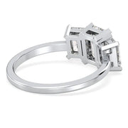 3.14 Emerald Cut Diamond Unique wedding rings and wedding marriage ring styles - 
