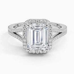 Vintage diamond engagement ring with sapphire accents - Women Diamond Ring . 