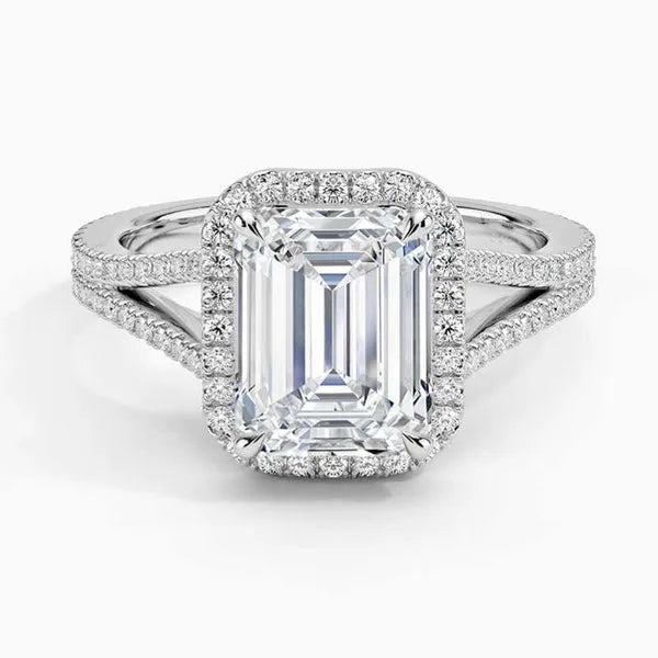 Split Shank Moissanite Engagement Ring