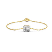 2.06 Ct Diamond Cartier bracelet featuring signature design and gold finish.