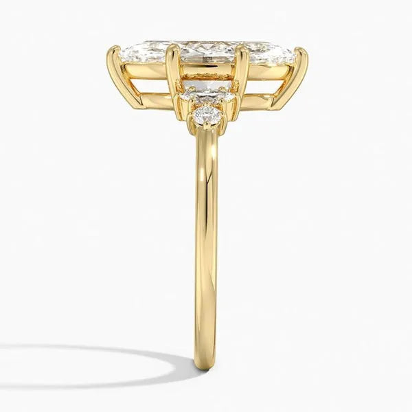 Modern Moissanite Solitaire Ring