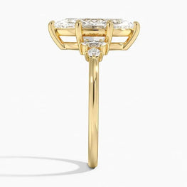 Modern Moissanite Solitaire Ring