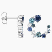 3.07 CT Unique Diamond Earrings women's earrings white gold . 