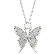 1.94 Ct Gold shell necklace pendant shaped like a seashell.