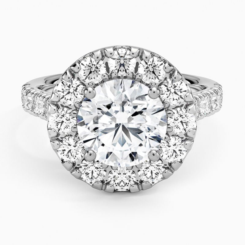 Affordable Moissanite Hidden Halo Ring