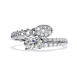 Snake-Inspired Moissanite Personalized Ring