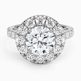 Affordable Moissanite Hidden Halo Ring