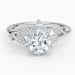 Affordable Moissanite Floral Ring