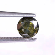 0.52 Carat Salt And Paper Diamond, Round Brillianct Cut Diamond, Natural Loose Dimaond, Fancy Green Diamond For Earirng & Ring