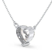 2.39 Ct White gold initial necklace with letter pendant.