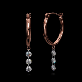 Classic Yellow Gold Plated Dangle Earrings