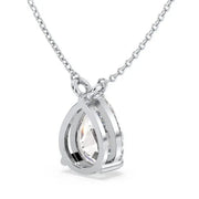 2.34 Ct Real diamond necklace with natural diamonds in gold setting.