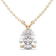 2.34 Ct Real diamond necklace with natural diamonds in gold setting.