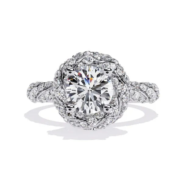 Art Deco-Inspired Moissanite Anniversary Ring