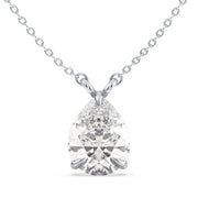 2.34 Ct Real diamond necklace with natural diamonds in gold setting.