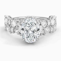 Elegant Moissanite Floral Ring