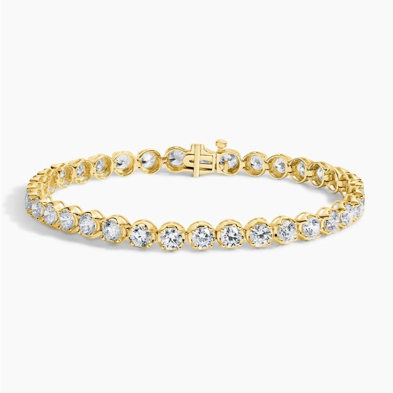 Classic Four-Prong Round Diamond Tennis Bracelet