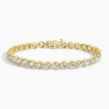 4.95 Ct Lab created diamond tennis bracelet with sustainable lab diamonds.