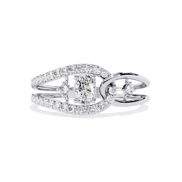 Glam Look Pavé Moissanite Affordable Ring