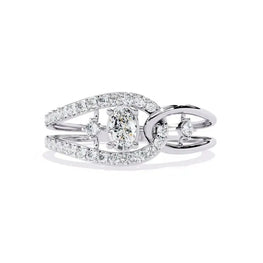 Glam Look Pavé Moissanite Affordable Ring
