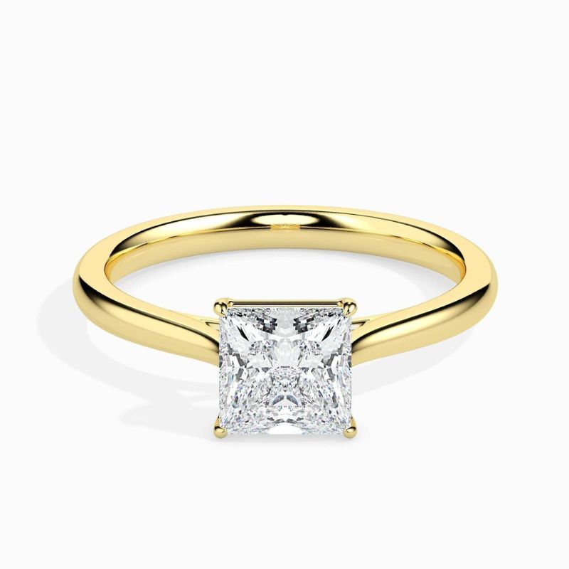 princesscutdiamondring, engagementring, weddingring, Solitairering, ring, yellowgoldring, diamondring